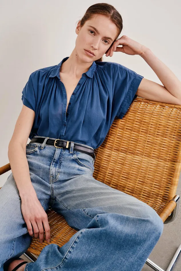 NORMANDY BLOUSE Ivory Women Nili Lotan Tops