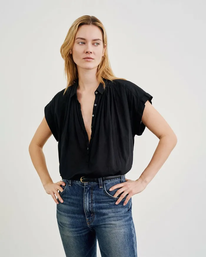 NORMANDY BLOUSE Ivory Women Nili Lotan Tops