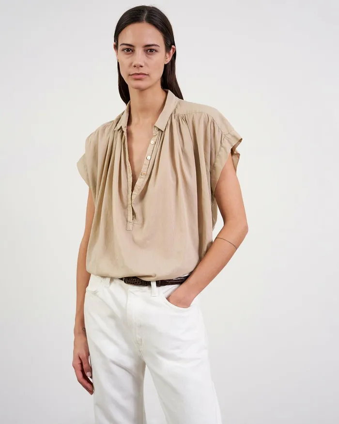 NORMANDY BLOUSE Ivory Women Nili Lotan Tops