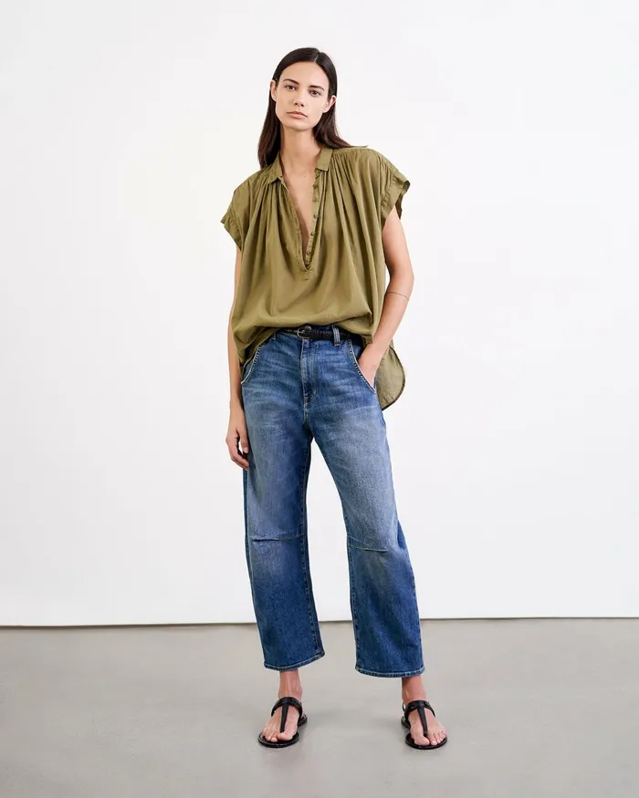 NORMANDY BLOUSE Ivory Women Nili Lotan Tops