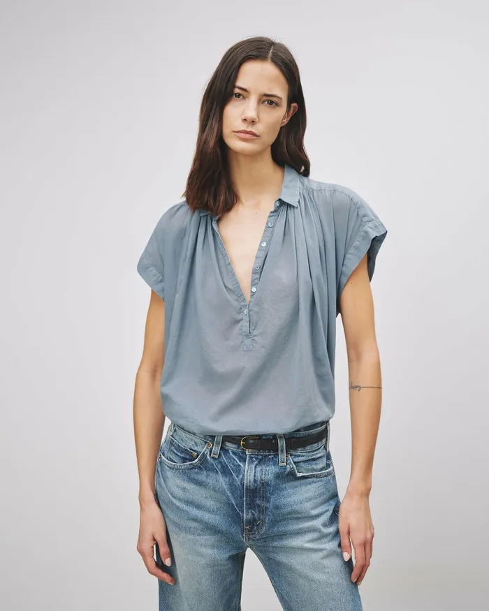 NORMANDY BLOUSE Ivory Women Nili Lotan Tops