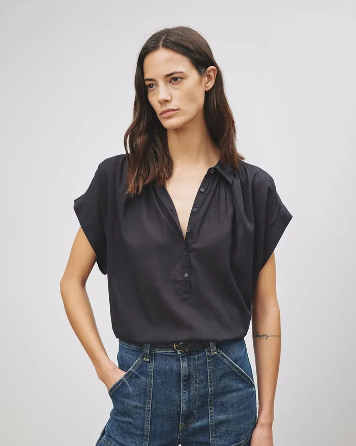 NORMANDY BLOUSE Ivory Women Nili Lotan Tops