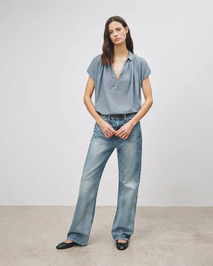NORMANDY BLOUSE Ivory Women Nili Lotan Tops