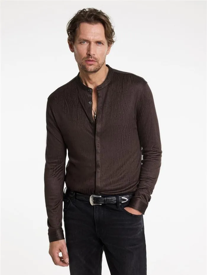 OTAVIO SHIRT Chocolate Men John Varvatos Shirts