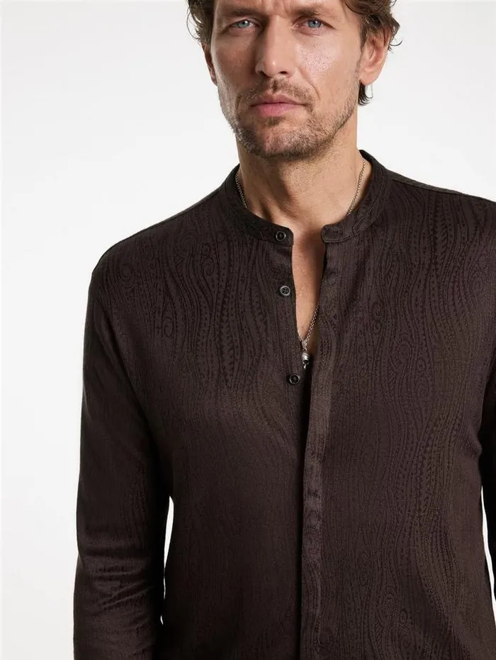 OTAVIO SHIRT Chocolate Men John Varvatos Shirts