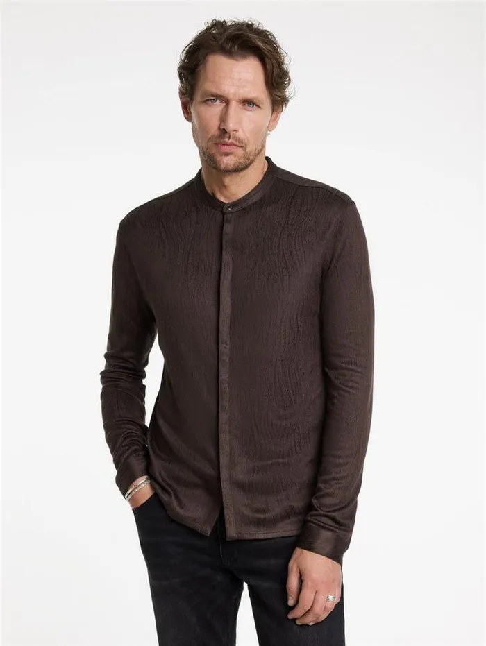 OTAVIO SHIRT Chocolate Men John Varvatos Shirts
