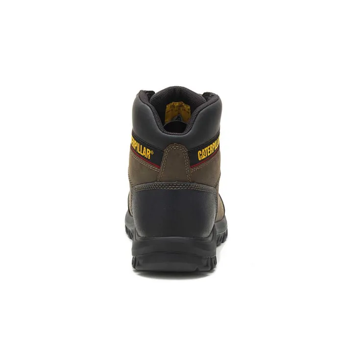 Outline Steel Toe Work Boot Dark Gull Grey Men Cat Footwear Boots