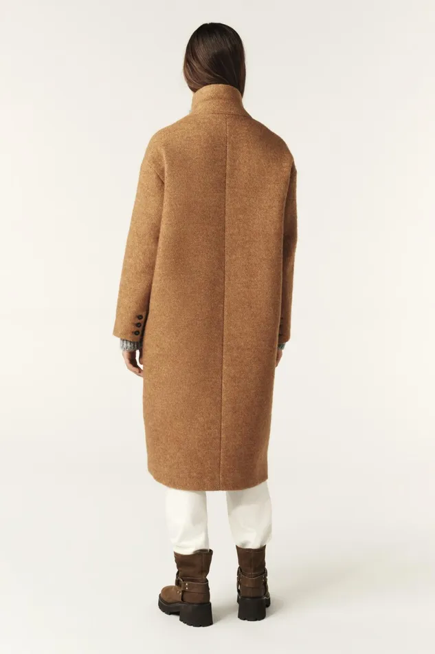 Oversized Coat Tao Brown Women Baandsh Jackets and Coats