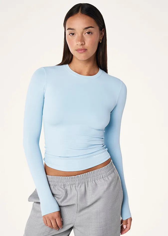 PE Nation FOUNDATION LONG SLEEVE TOP IN ICE BLUE Women LongSleeveTops
