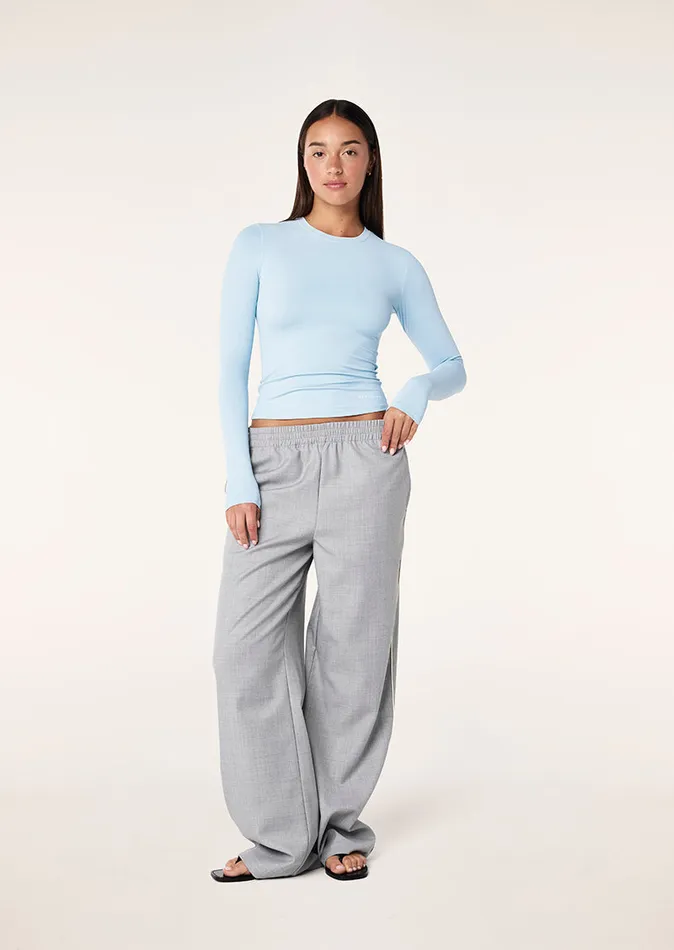 PE Nation FOUNDATION LONG SLEEVE TOP IN ICE BLUE Women LongSleeveTops