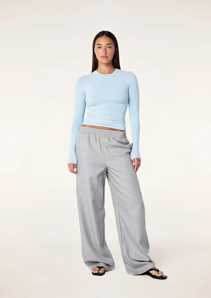 PE Nation FOUNDATION LONG SLEEVE TOP IN ICE BLUE Women LongSleeveTops