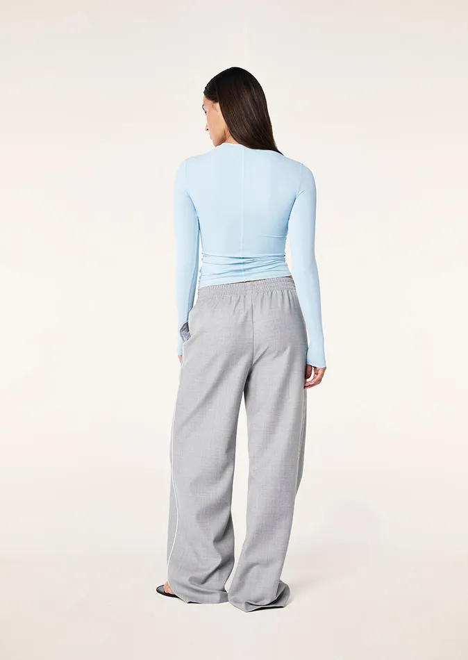 PE Nation FOUNDATION LONG SLEEVE TOP IN ICE BLUE Women LongSleeveTops