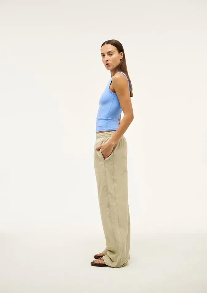PE Nation FOUNDATION MUSCLE TANK IN CORNFLOWER BLUE Women Bodyluxe
