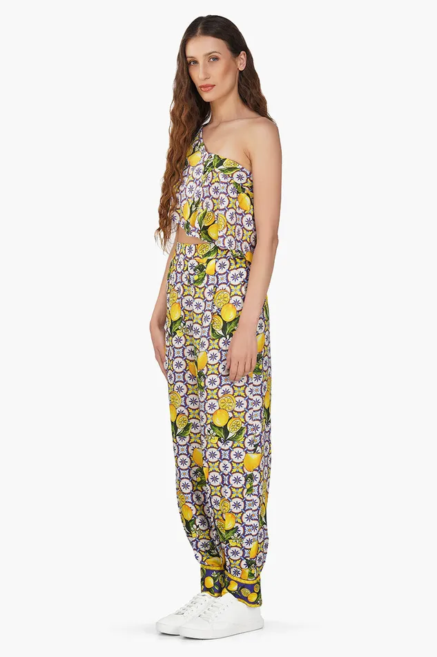 Pants Citrus Lemon Printed Pant America and Beyond Women