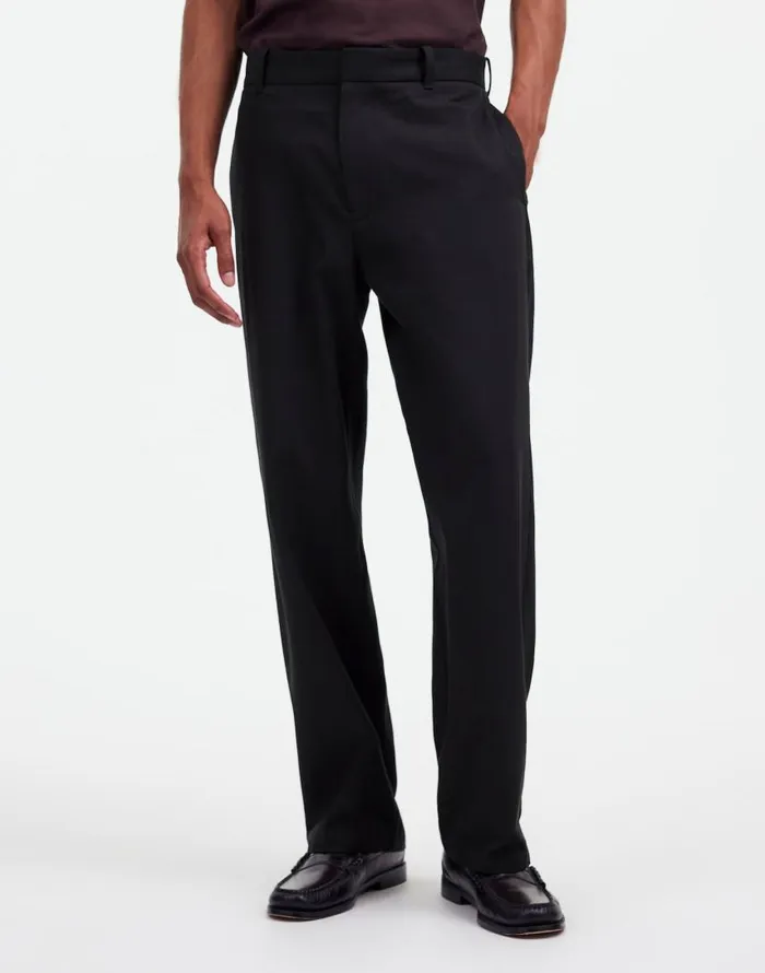 Pants Men Madewell CottonWool Blend Trousers True Black