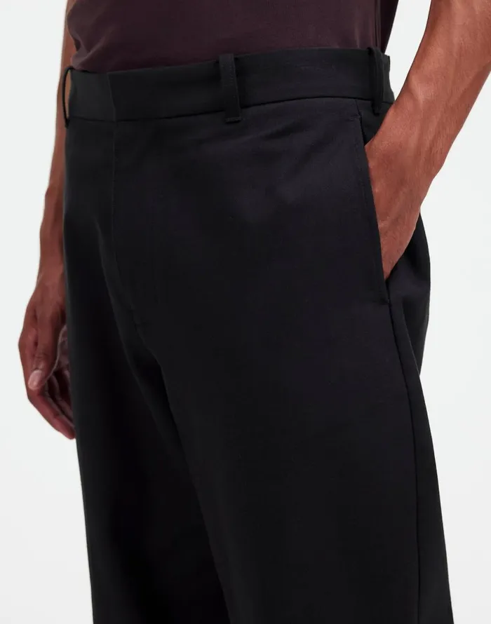Pants Men Madewell CottonWool Blend Trousers True Black