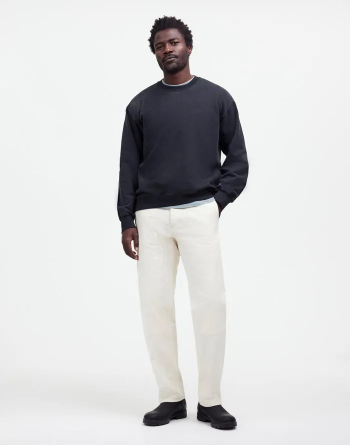 Pants Men Madewell Relaxed Straight Workwear Pants Vintage Canvas