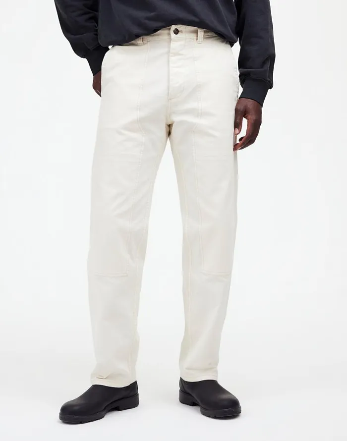 Pants Men Madewell Relaxed Straight Workwear Pants Vintage Canvas