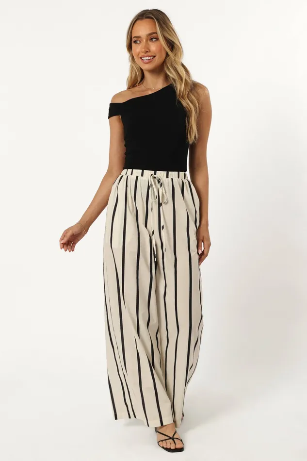 Pants Petal and Pup Women Silvia Pant Cream Stripe