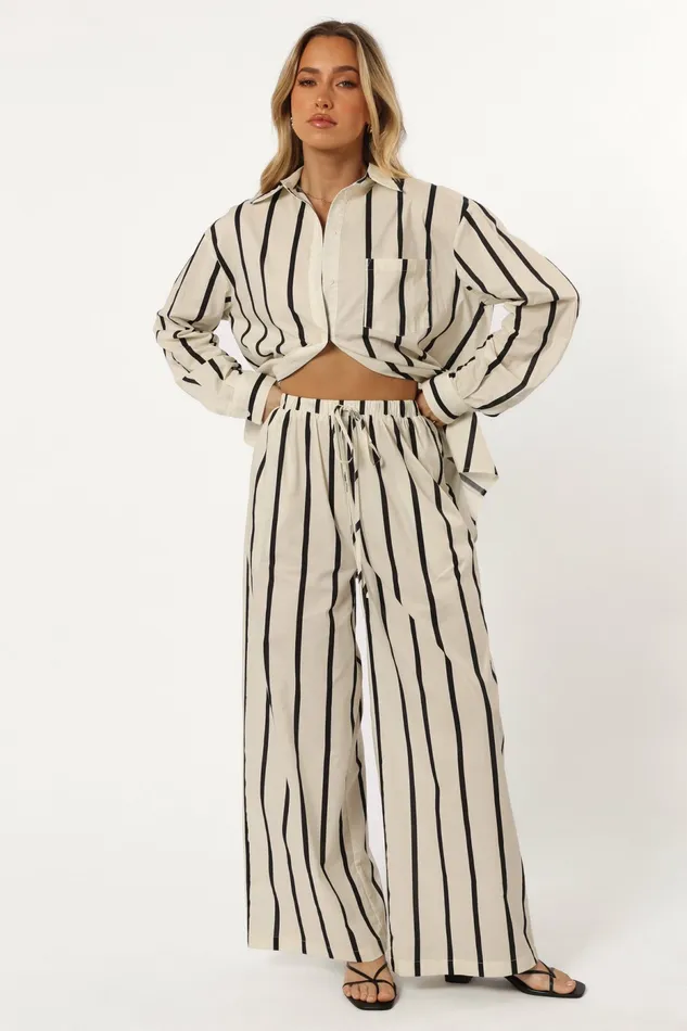 Pants Petal and Pup Women Silvia Pant Cream Stripe