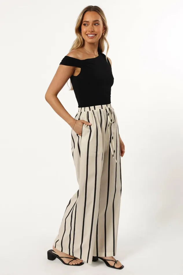 Pants Petal and Pup Women Silvia Pant Cream Stripe