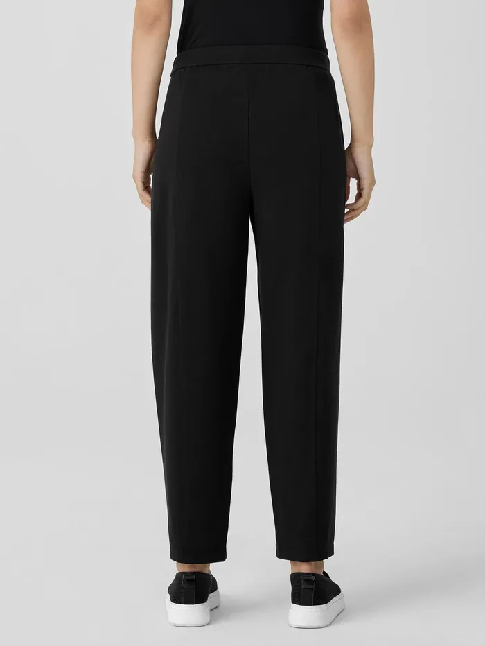 Pants Shorts and Jumpsuits Women Eileen Fisher Pima Cotton Stretch Jersey Lantern Pant Black