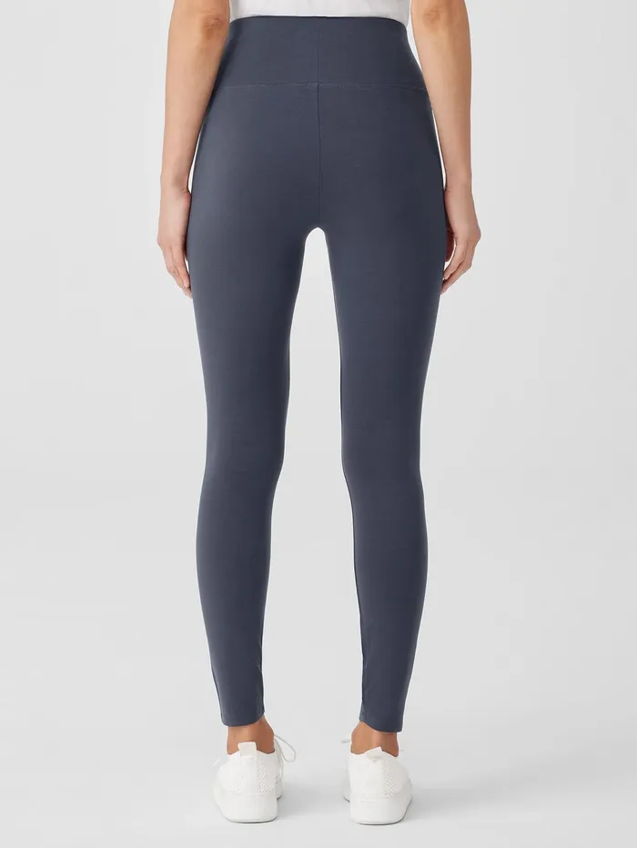 Pants Shorts and Jumpsuits Women Eileen Fisher Stretch Jersey Knit Leggings Ocean