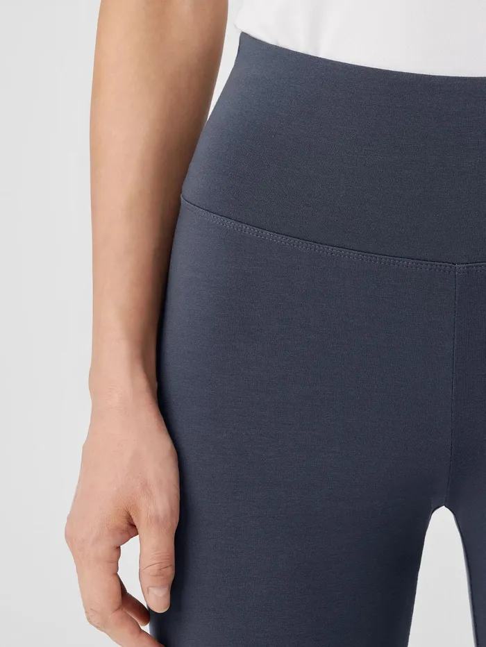 Pants Shorts and Jumpsuits Women Eileen Fisher Stretch Jersey Knit Leggings Ocean