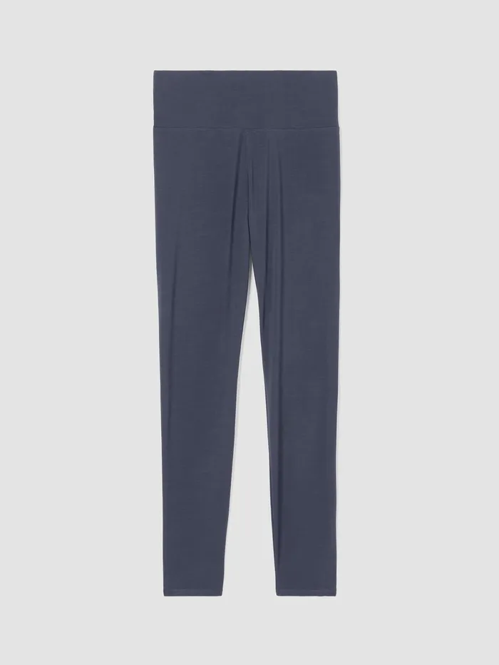 Pants Shorts and Jumpsuits Women Eileen Fisher Stretch Jersey Knit Leggings Ocean