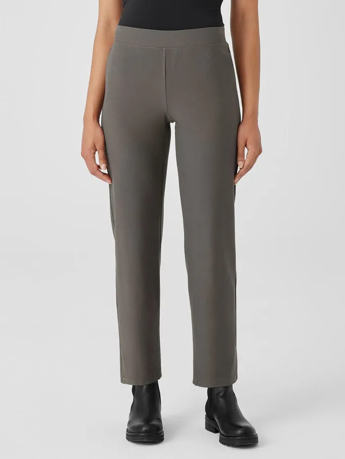 Pants Shorts and Jumpsuits Women Eileen Fisher Washable Stretch Crepe Straight Pant Grove