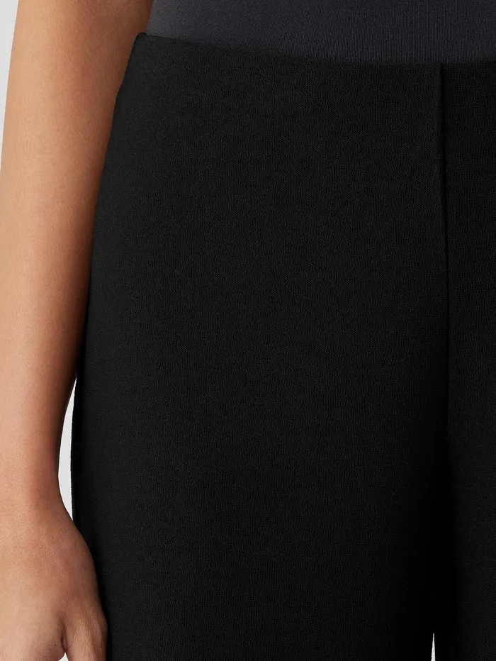 Pants Shorts and Jumpsuits Women Eileen Fisher Washable Stretch Crepe WideLeg Pant Black