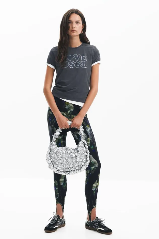 Pants Women Desigual Fusseau Leggings M Christian Lacroix Black