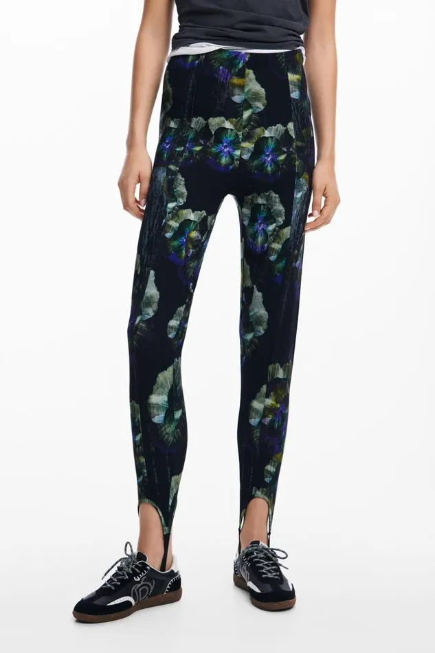 Pants Women Desigual Fusseau Leggings M Christian Lacroix Black