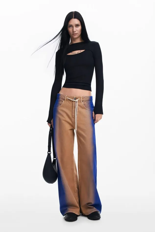 Pants Women Desigual Maitrepierre Gradient Jeans Brown