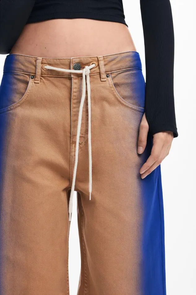 Pants Women Desigual Maitrepierre Gradient Jeans Brown