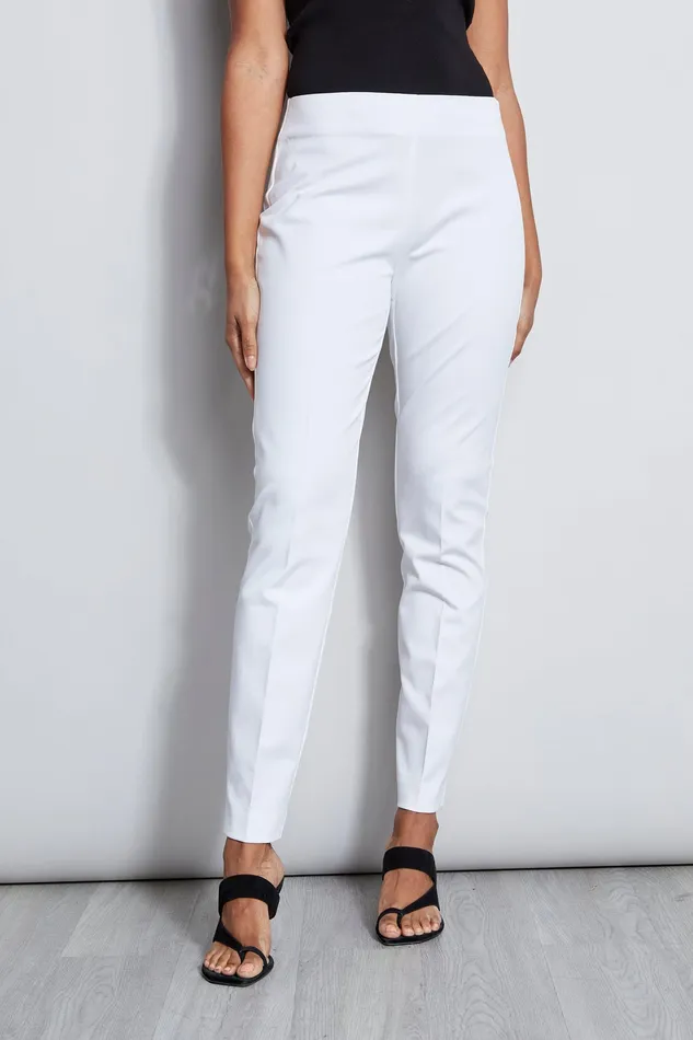Pants Women Elie Tahari Skinny Long Pant WHITE