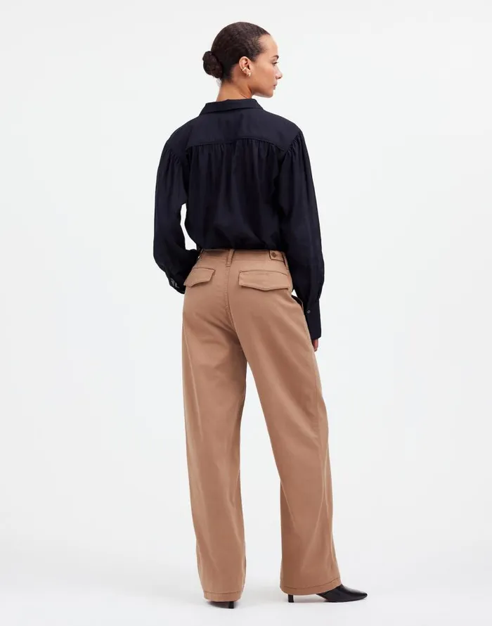 Pants Women Madewell LowSlung Baggy Utility Pants Dark Camel