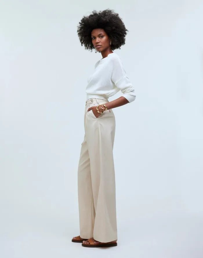 Pants Women Madewell The Harlow WideLeg Pant Harvest Moon