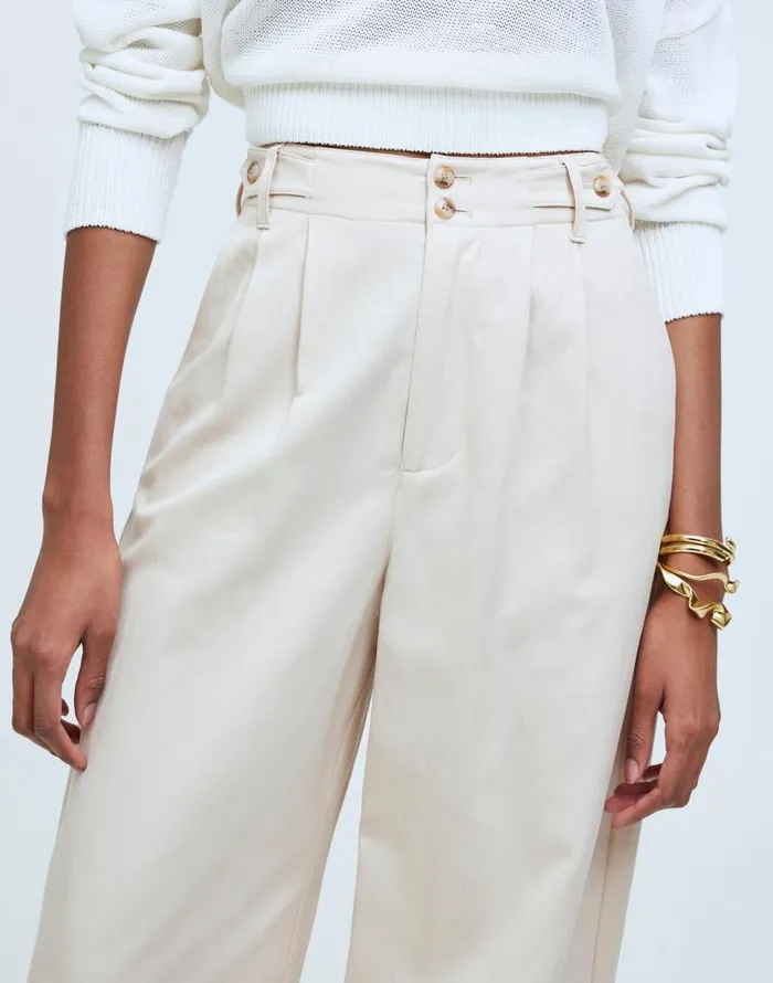 Pants Women Madewell The Harlow WideLeg Pant Harvest Moon