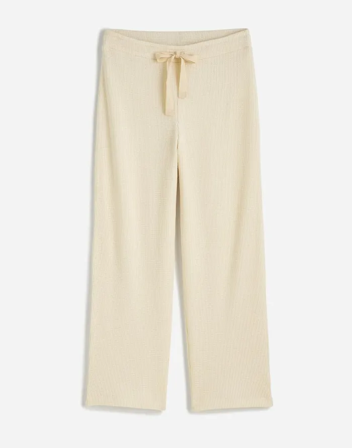 Pants Women Madewell WaffleKnit StraightLeg Sweatpants Winter White