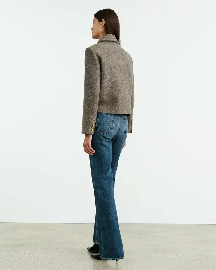 PAOLA JACKET Feather Grey Donagal Women Nili Lotan Jackets and Blazers