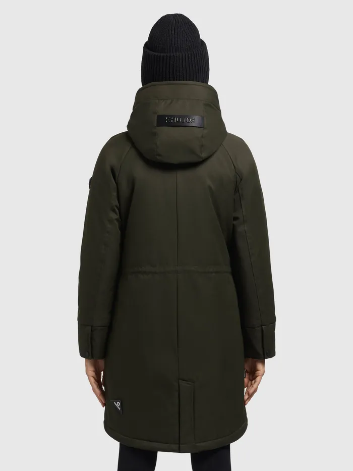 Parkas Women Mantel SEMIE Dunkelgrn Dunkelgrn KHUJO