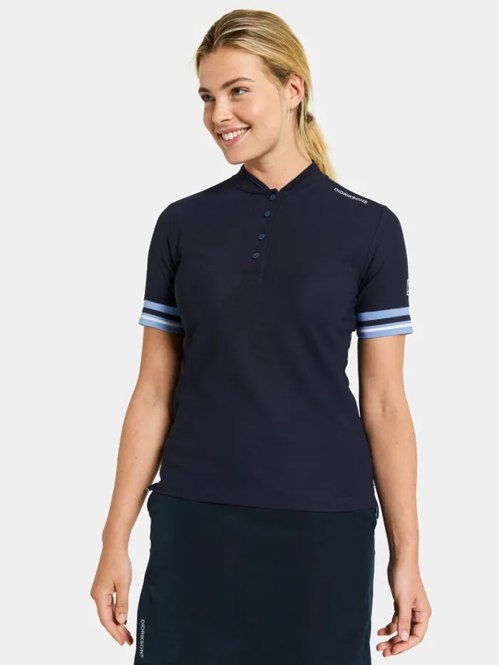 Patty Polo Dark Night Blue Women Didriksons Tshirts