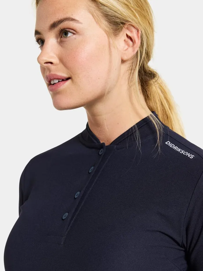 Patty Polo Dark Night Blue Women Didriksons Tshirts