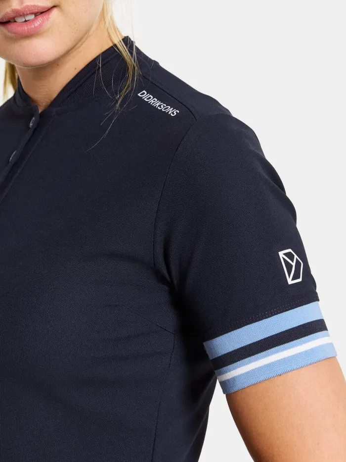 Patty Polo Dark Night Blue Women Didriksons Tshirts