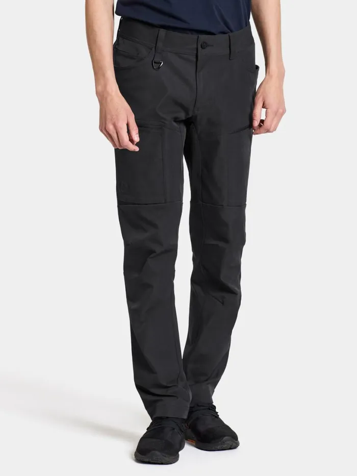 Pavo Pants Black Men Didriksons Walking Trousers