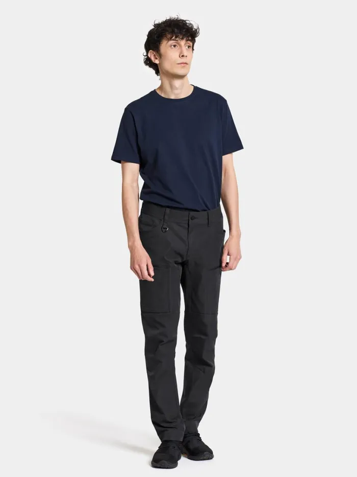 Pavo Pants Black Men Didriksons Walking Trousers