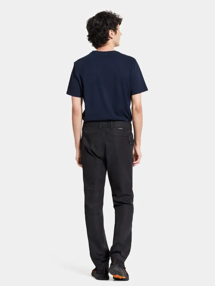 Pavo Pants Black Men Didriksons Walking Trousers
