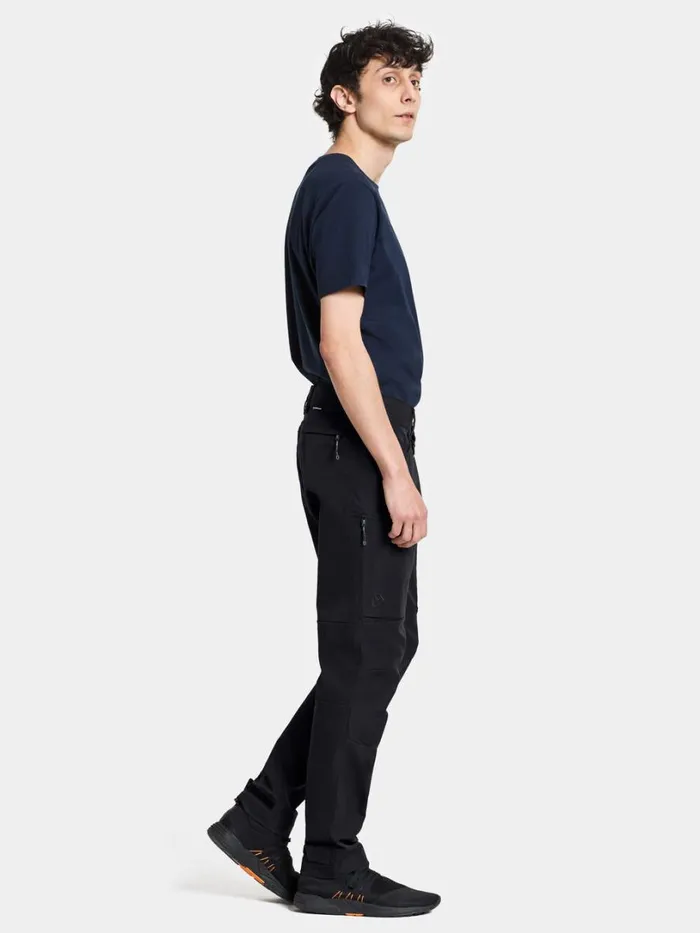 Pavo Pants Black Men Didriksons Walking Trousers