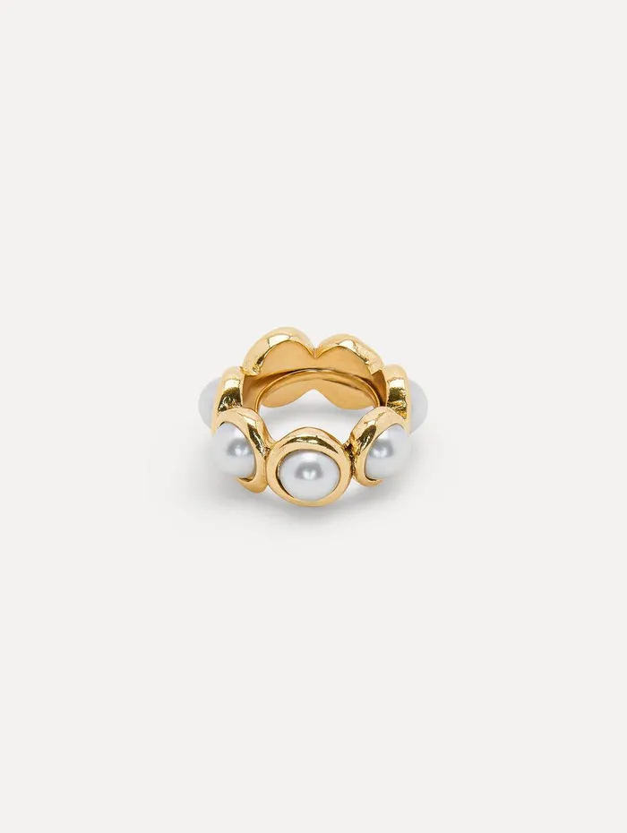 Pearl Sphere Ring Pearl Women Oscar De La Renta Rings